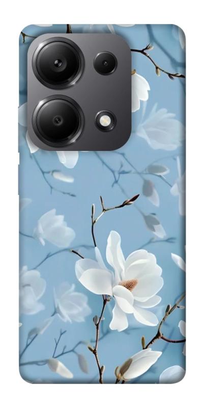 Чохол itsPrint Cold white для Xiaomi Poco X6, квіти, купити оптом з доставкою