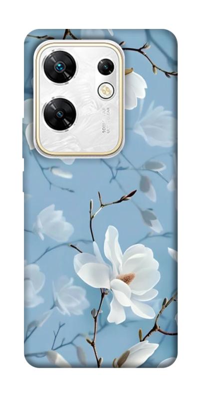 Чехол itsPrint Cold white для Infinix Zero 30 4G, цветы, купить оптом с доставкой