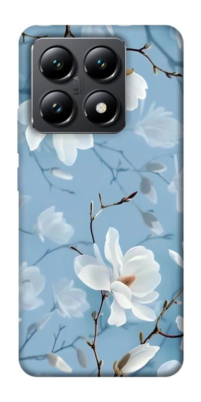 Чехол itsPrint Cold white для Xiaomi 14T, цветы, купить оптом с доставкой