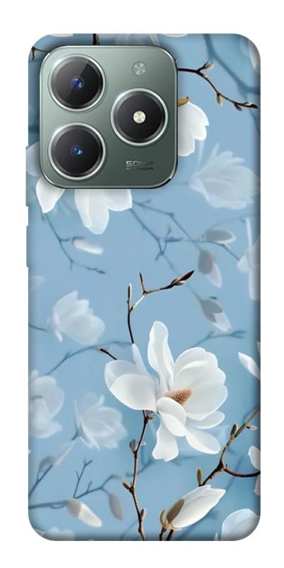 Чехол itsPrint Cold white для Realme C61 4G, цветы, купить оптом с доставкой