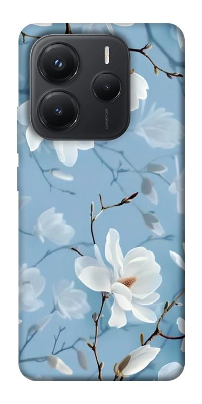 Чехол itsPrint Cold white для Xiaomi Redmi Note 14 5G, цветы, купить оптом с доставкой
