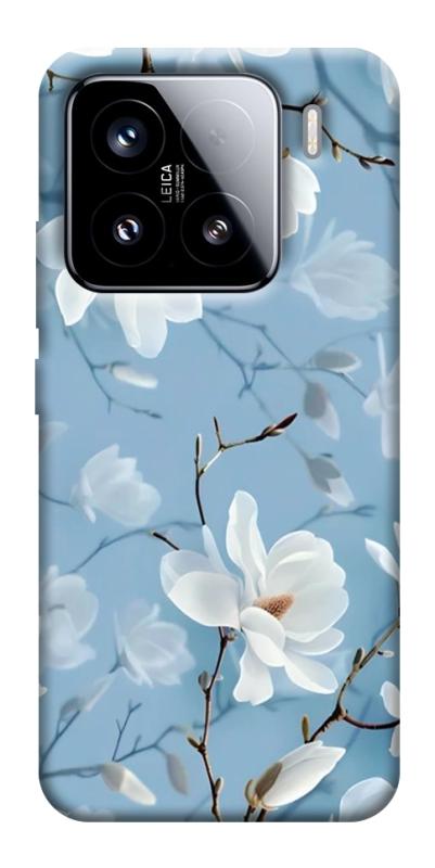 Чехол itsPrint Cold white для Xiaomi 15, цветы, купить оптом с доставкой