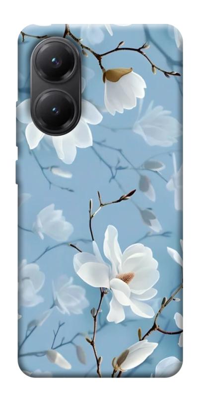 Чехол itsPrint Cold white для Xiaomi Poco X7 Pro, цветы, купить оптом с доставкой