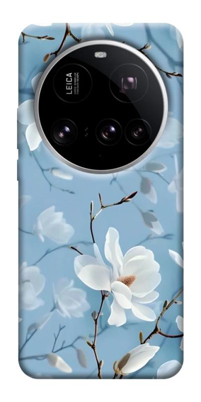 Чехол itsPrint Cold white для Xiaomi 15 Ultra, цветы, купить оптом с доставкой