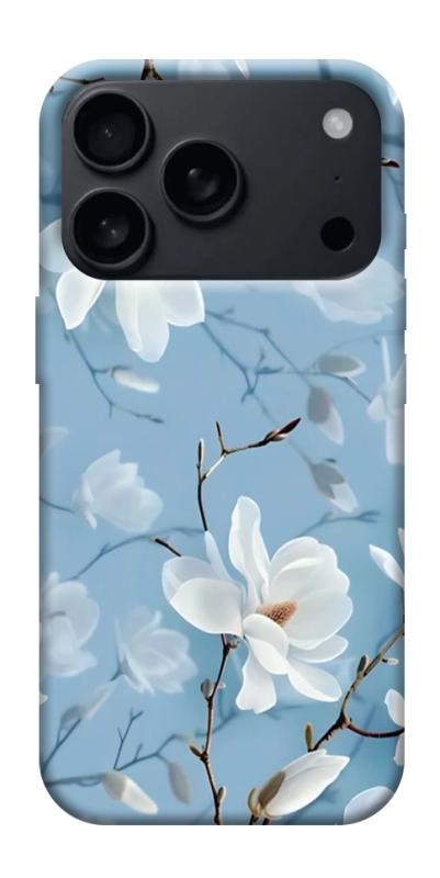 Чохол itsPrint Cold white для Apple iPhone 17 Pro Max (6.9"), квіти, купити оптом з доставкою