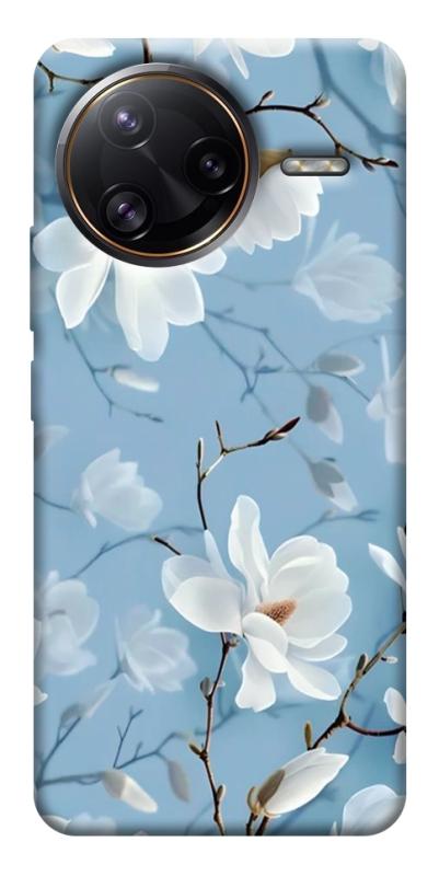 Чехол itsPrint Cold white для Xiaomi Poco F7, цветы, купить оптом с доставкой