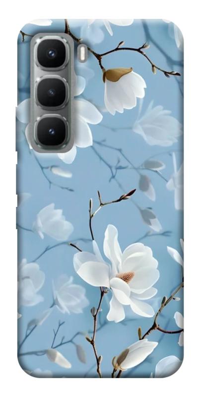 Чехол itsPrint Cold white для Infinix Hot 60i, цветы, купить оптом с доставкой