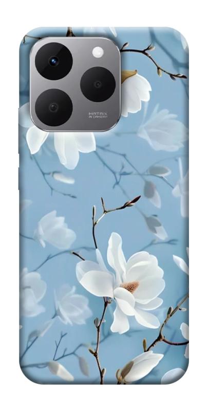 Чехол itsPrint Cold white для Realme 15T, цветы, купить оптом с доставкой