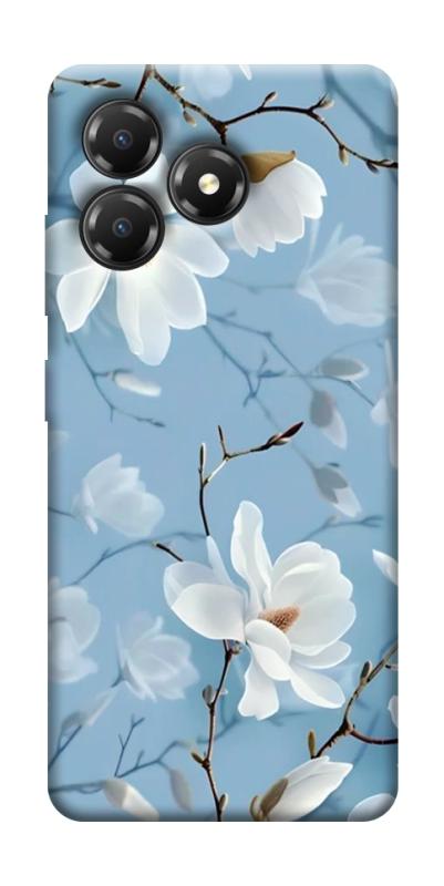 Чохол itsPrint Cold white для ZTE Blade A36, квіти, купити оптом з доставкою
