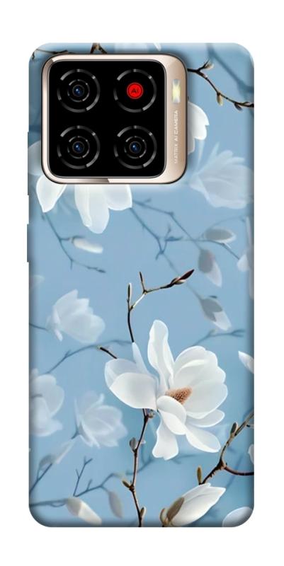 Чехол itsPrint Cold white для ZTE Blade A56, цветы, купить оптом с доставкой