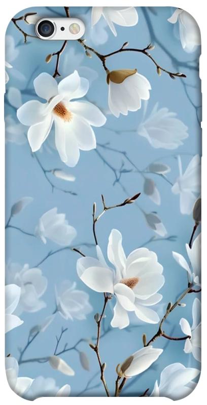 Чехол itsPrint Cold white для Apple iPhone 6/6s (4.7"), цветы, купить оптом с доставкой