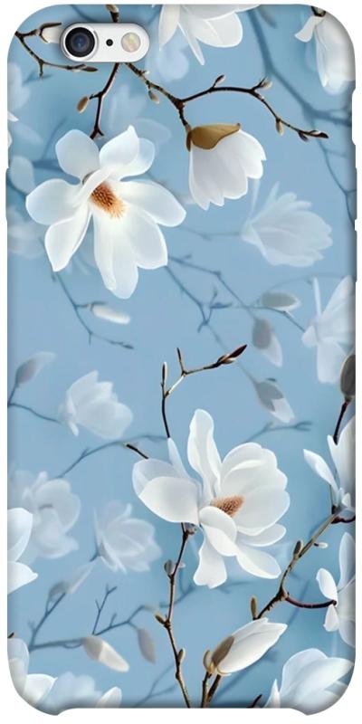 Чехол itsPrint Cold white для Apple iPhone 6/6s plus (5.5"), цветы, купить оптом с доставкой