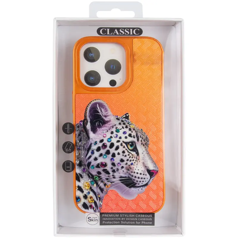 Чехол TPU+PC Crystal Hunt with Magnetic Fit для Apple iPhone 16 Pro (6.3"), Orange 5, TPU+PC, купить оптом с доставкой