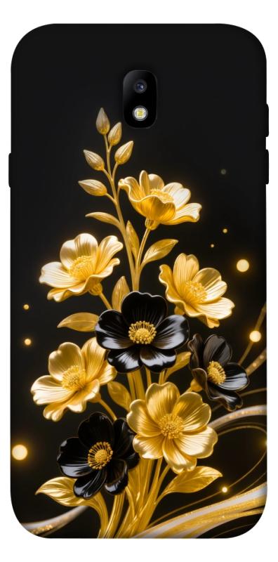 Чехол itsPrint Golden shine для Samsung J730 Galaxy J7 (2017), цветы, купить оптом с доставкой