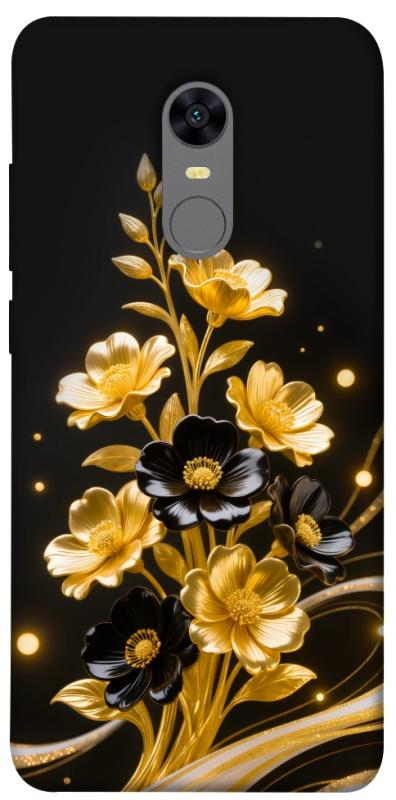 Чехол itsPrint Golden shine для Xiaomi Redmi 5 Plus / Redmi Note 5 (Single Camera), цветы, купить оптом с доставкой