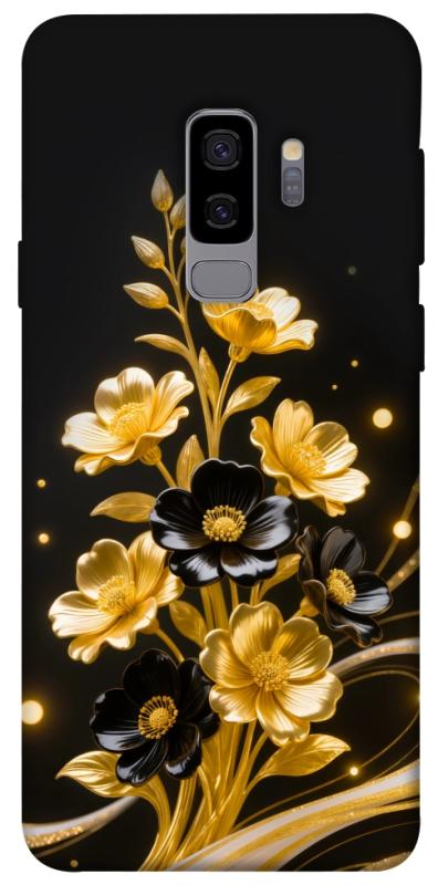Чехол itsPrint Golden shine для Samsung Galaxy S9+, цветы, купить оптом с доставкой