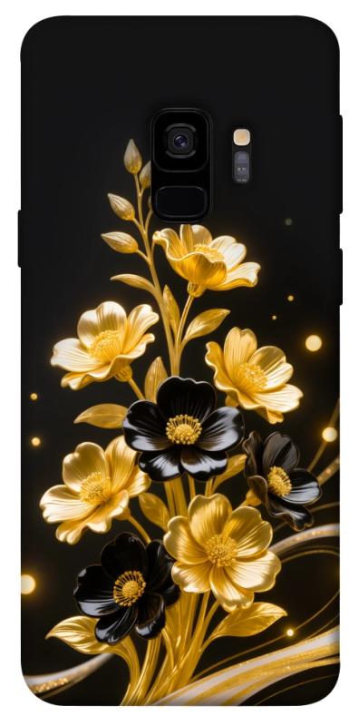 Чохол itsPrint Golden shine для Samsung Galaxy S9, квіти, купити оптом з доставкою