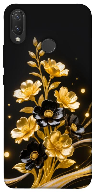 Чехол itsPrint Golden shine для Huawei P Smart+ (nova 3i), цветы, купить оптом с доставкой