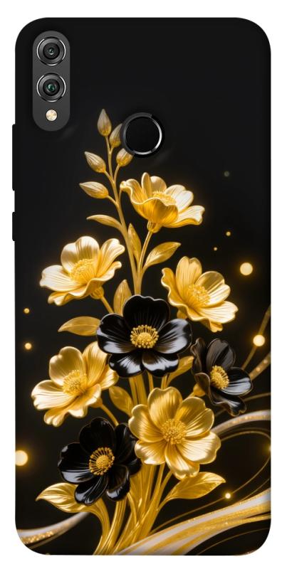 Чехол itsPrint Golden shine для Huawei Honor 8X, цветы, купить оптом с доставкой