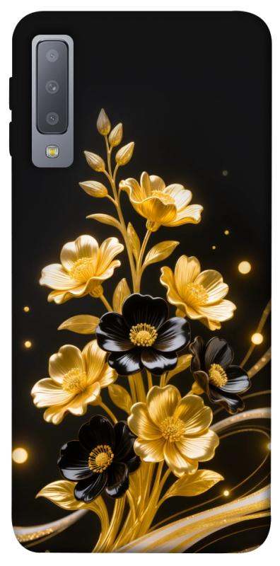 Чехол itsPrint Golden shine для Samsung A750 Galaxy A7 (2018), цветы, купить оптом с доставкой