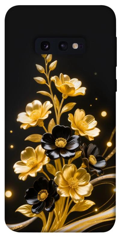Чехол itsPrint Golden shine для Samsung Galaxy S10e, цветы, купить оптом с доставкой