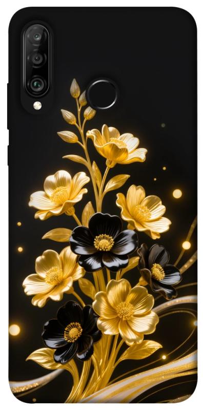 Чехол itsPrint Golden shine для Huawei P30 lite, цветы, купить оптом с доставкой