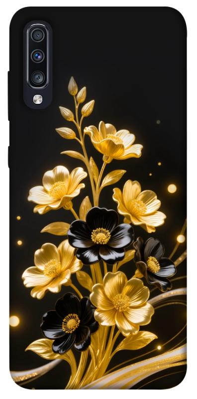 Чехол itsPrint Golden shine для Samsung Galaxy A70 (A705F), цветы, купить оптом с доставкой