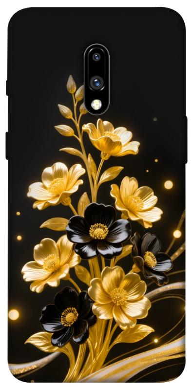 Чехол itsPrint Golden shine для OnePlus 7, цветы, купить оптом с доставкой