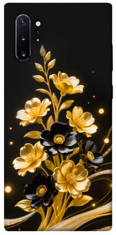 Чохол itsPrint Golden shine для Samsung Galaxy Note 10 Plus, квіти, купити оптом з доставкою