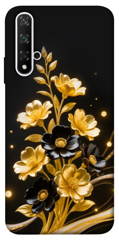 Чехол itsPrint Golden shine для Huawei Honor 20 / Nova 5T, цветы, купить оптом с доставкой