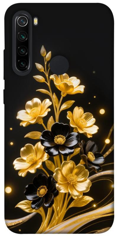 Чехол itsPrint Golden shine для Xiaomi Redmi Note 8, цветы, купить оптом с доставкой