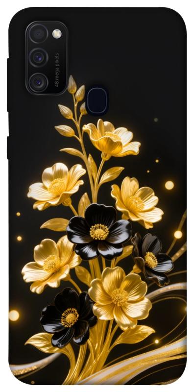 Чехол itsPrint Golden shine для Samsung Galaxy M30s / M21, цветы, купить оптом с доставкой