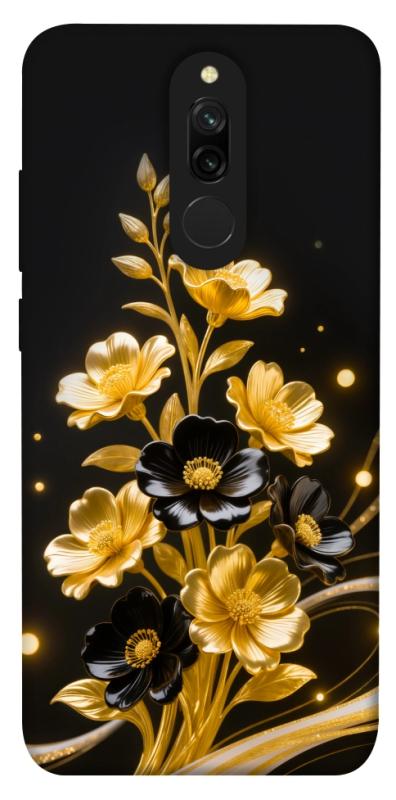 Чехол itsPrint Golden shine для Xiaomi Redmi 8, цветы, купить оптом с доставкой