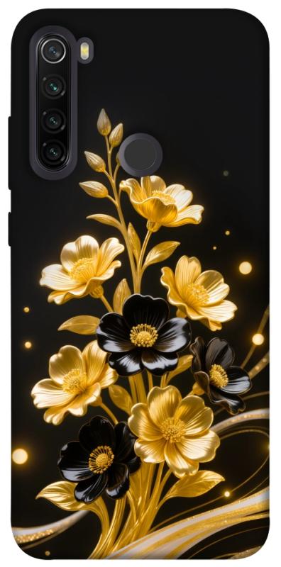 Чехол itsPrint Golden shine для Xiaomi Redmi Note 8T, цветы, купить оптом с доставкой