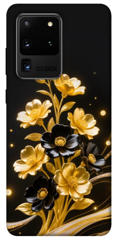 Чехол itsPrint Golden shine для Samsung Galaxy S20 Ultra, цветы, купить оптом с доставкой