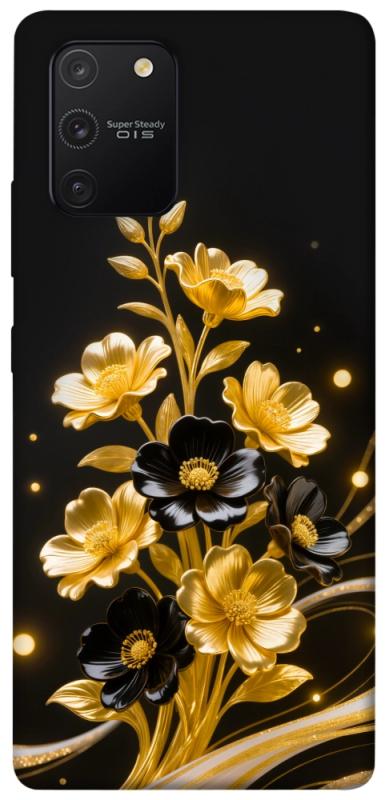 Чехол itsPrint Golden shine для Samsung Galaxy S10 Lite, цветы, купить оптом с доставкой