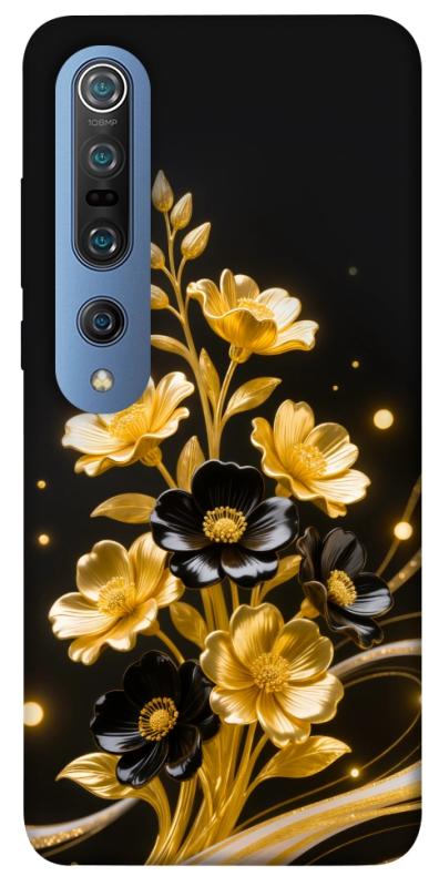 Чохол itsPrint Golden shine для Xiaomi Mi 10 / Mi 10 Pro, квіти, купити оптом з доставкою