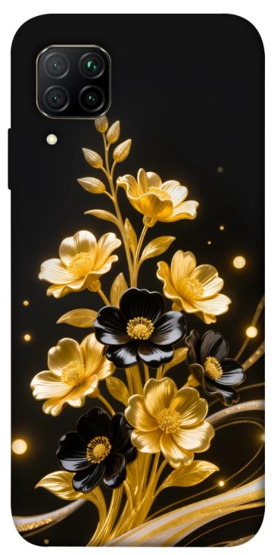 Чехол itsPrint Golden shine для Huawei P40 Lite, цветы, купить оптом с доставкой
