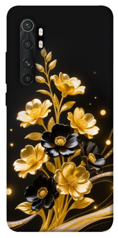Чехол itsPrint Golden shine для Xiaomi Mi Note 10 Lite, цветы, купить оптом с доставкой