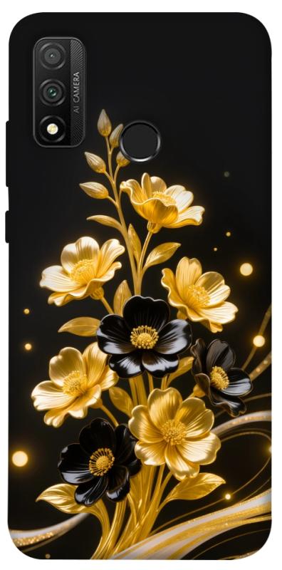 Чехол itsPrint Golden shine для Huawei P Smart (2020), цветы, купить оптом с доставкой