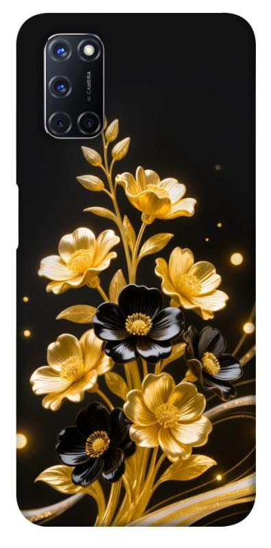 Чехол itsPrint Golden shine для Oppo A52 / A72 / A92, цветы, купить оптом с доставкой