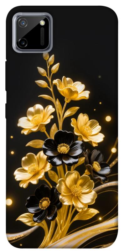 Чехол itsPrint Golden shine для Realme C11, цветы, купить оптом с доставкой