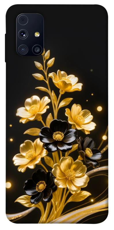 Чехол itsPrint Golden shine для Samsung Galaxy M31s, цветы, купить оптом с доставкой