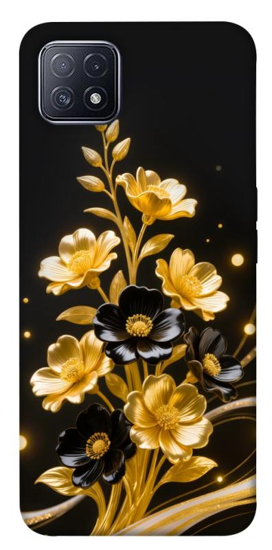 Чехол itsPrint Golden shine для Oppo A73, цветы, купить оптом с доставкой