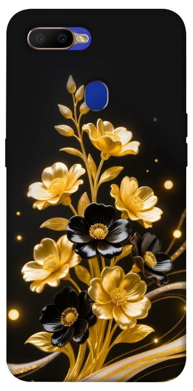 Чехол itsPrint Golden shine для Oppo A5s / Oppo A12, цветы, купить оптом с доставкой
