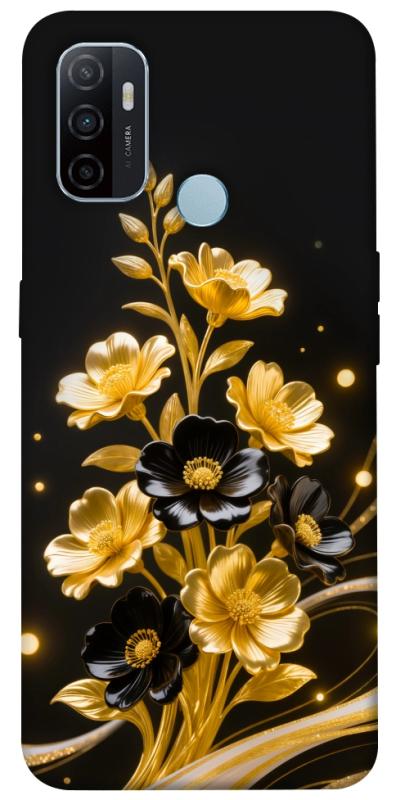Чехол itsPrint Golden shine для Oppo A53 / A32 / A33, цветы, купить оптом с доставкой