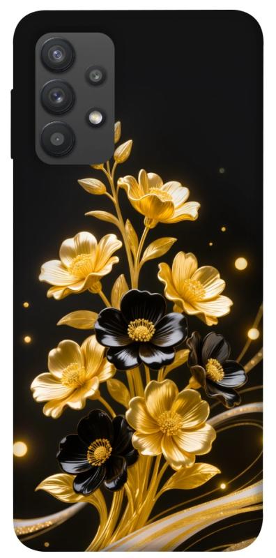 Чохол itsPrint Golden shine для Samsung Galaxy A32 (A325F) 4G, квіти, купити оптом з доставкою