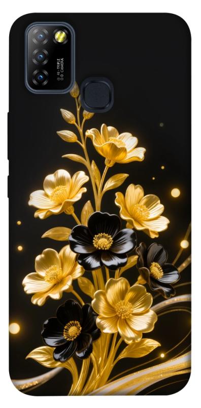 Чехол itsPrint Golden shine для Infinix Hot 10 Lite, цветы, купить оптом с доставкой