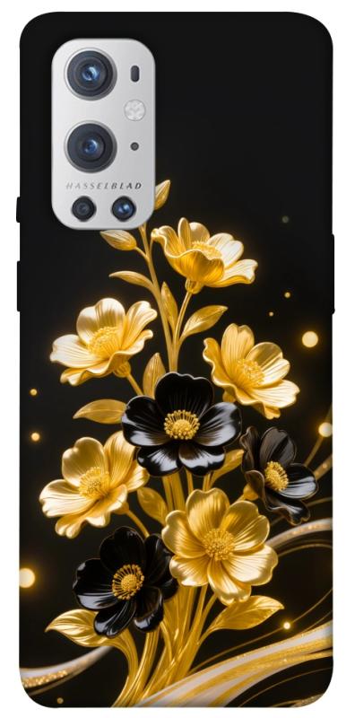 Чехол itsPrint Golden shine для OnePlus 9 Pro, цветы, купить оптом с доставкой