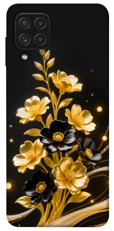 Чехол itsPrint Golden shine для Samsung Galaxy A22 4G, цветы, купить оптом с доставкой